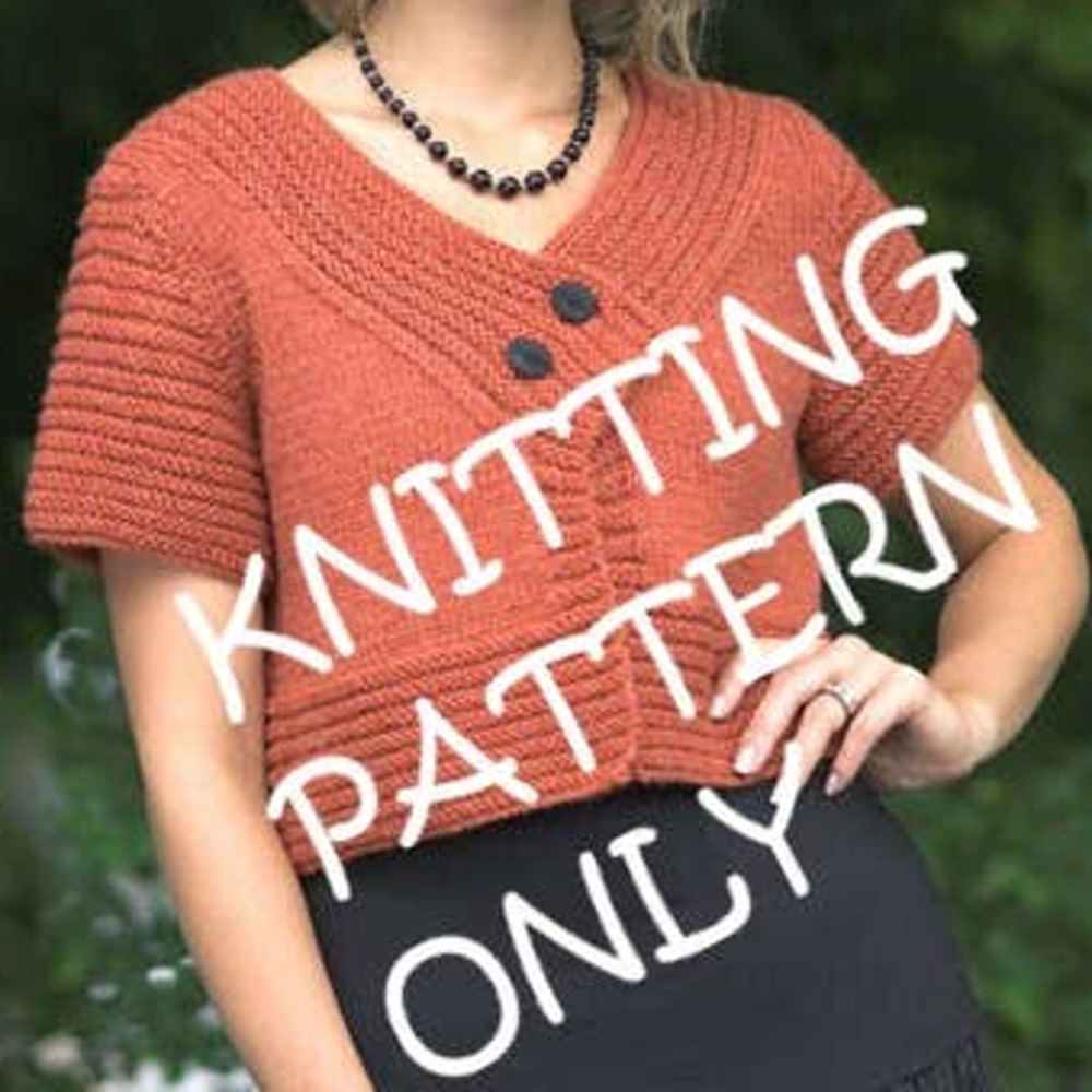 New Vanessa Ewing Plymouth Yarn Design 2213 Women's Short Sleeved Jacket Pattern